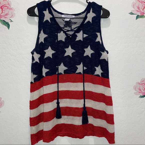 Tops - PATRIOTIC LIGHTWEIGHT KNIT TOP 99 JANE STREET